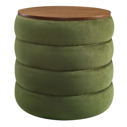 Stella Round Storage Ottoman