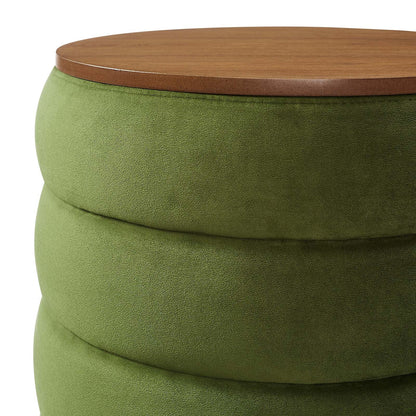 Stella Round Storage Ottoman