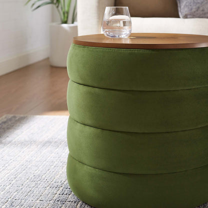 Stella Round Storage Ottoman