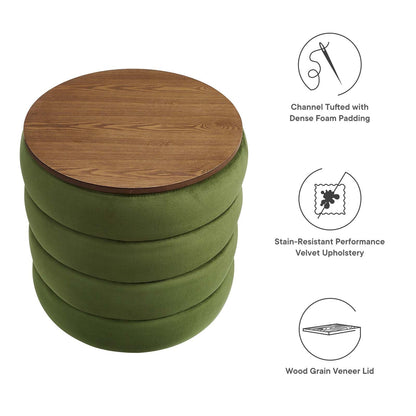 Stella Round Storage Ottoman
