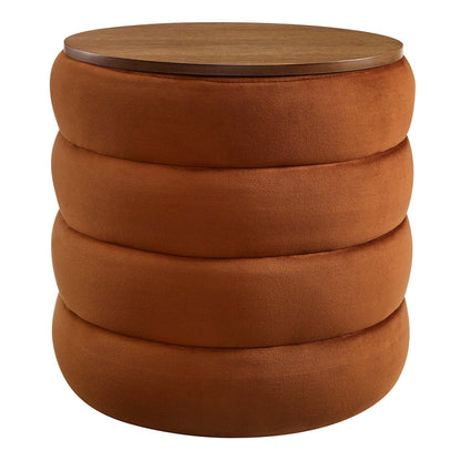 Stella Round Storage Ottoman