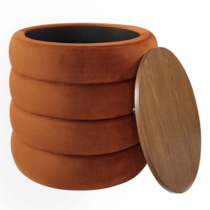 Stella Round Storage Ottoman