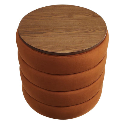 Stella Round Storage Ottoman