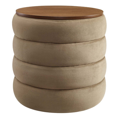 Stella Round Storage Ottoman