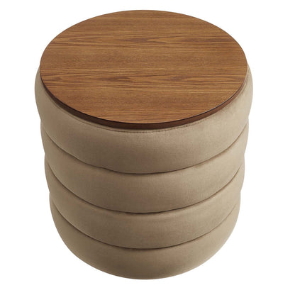 Stella Round Storage Ottoman