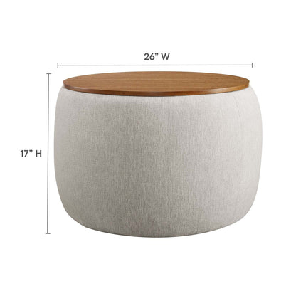 Colbie Fabric Upholstered Storage Ottoman