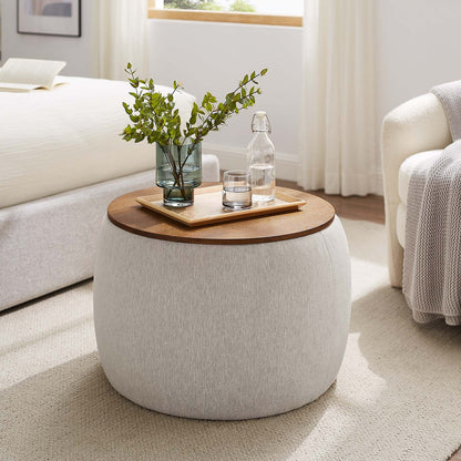 Colbie Fabric Upholstered Storage Ottoman
