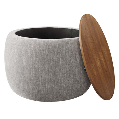 Colbie Fabric Upholstered Storage Ottoman