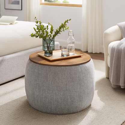 Colbie Fabric Upholstered Storage Ottoman