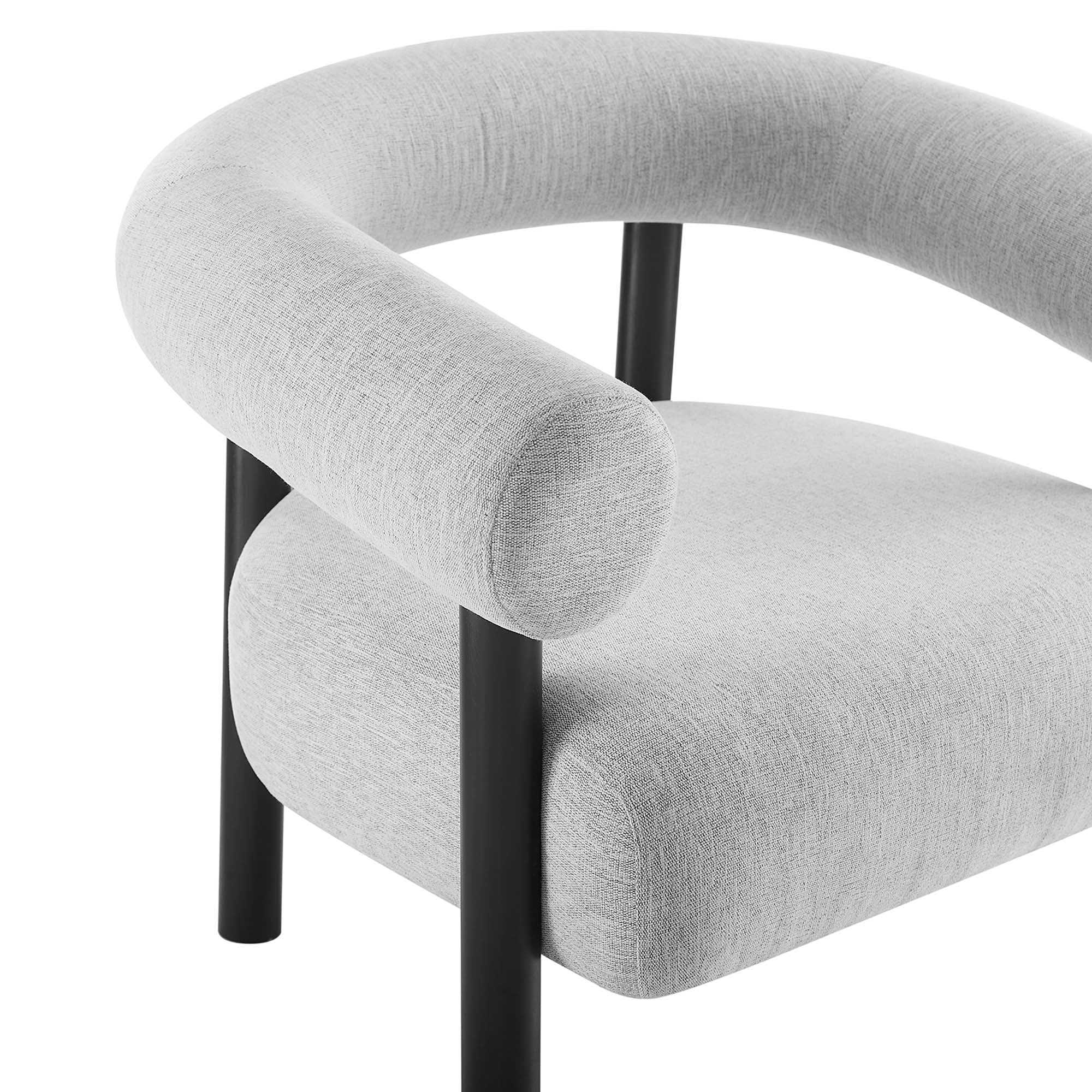 Sable Upholstered Fabric Armchair