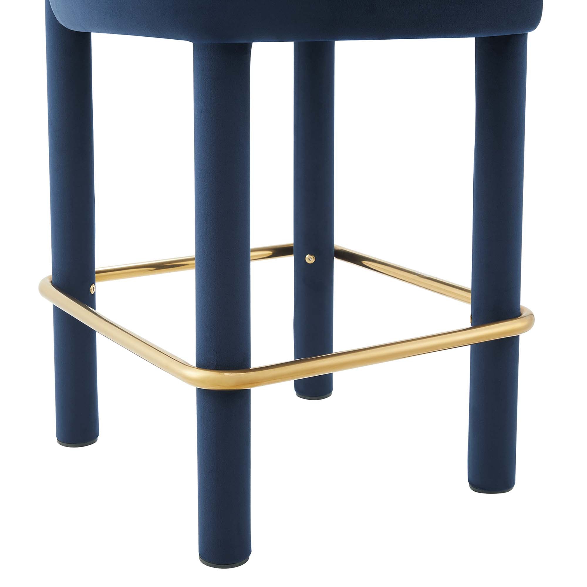 Toulouse Performance Velvet Counter Stool - Set of 2