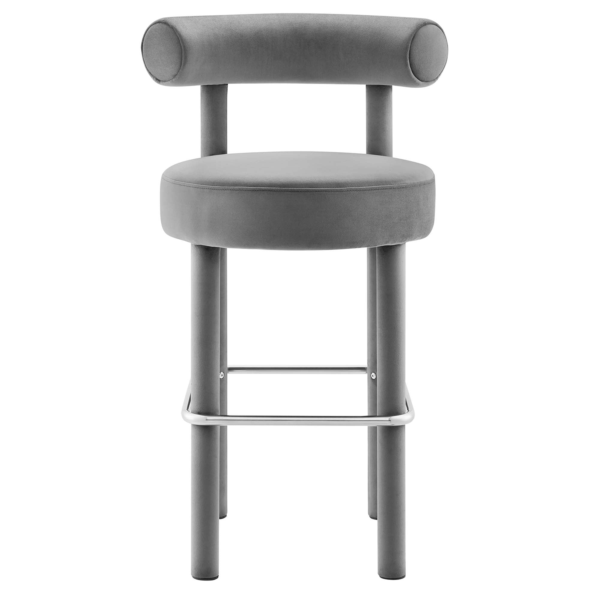 Toulouse Performance Velvet Bar Stool - Set of 2