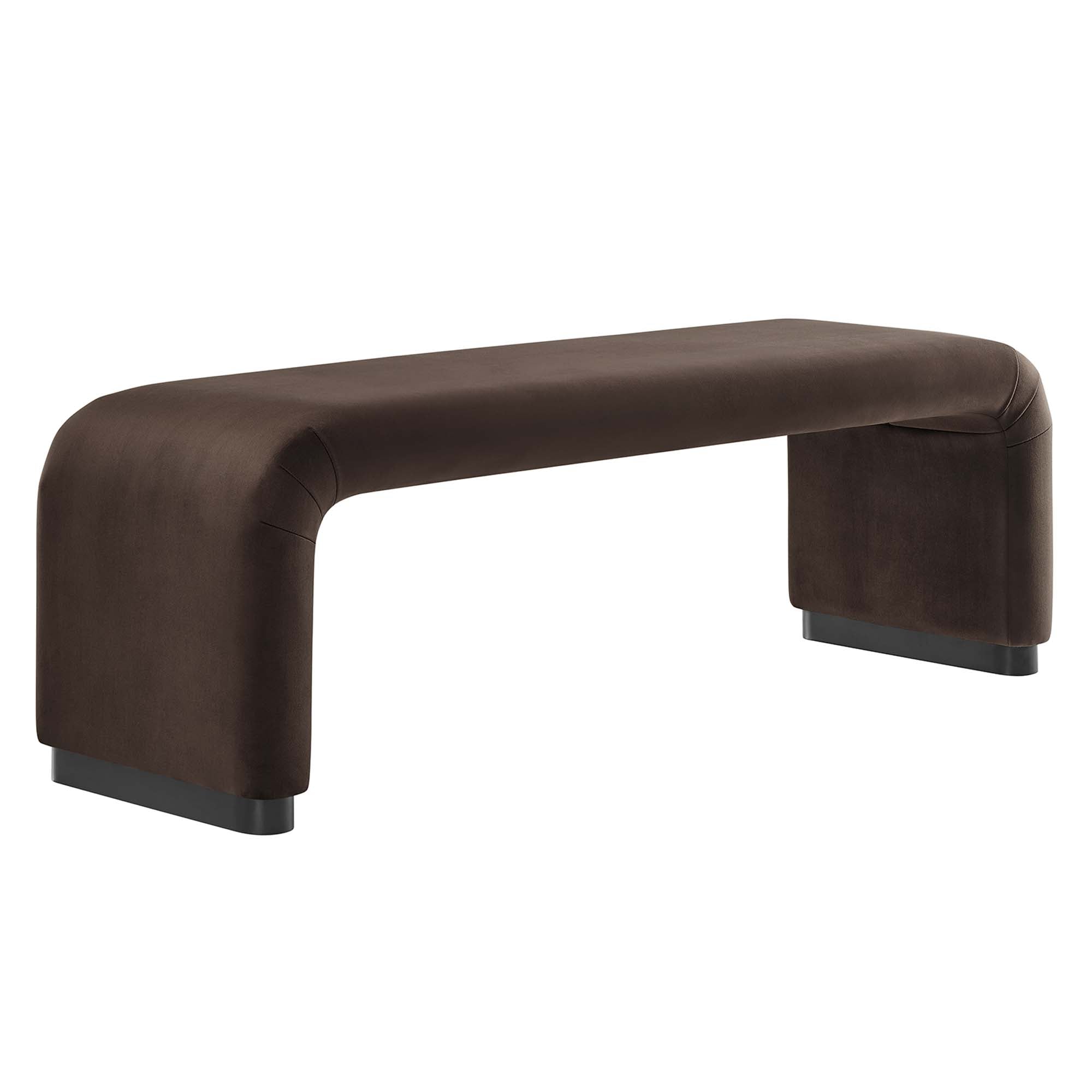 Koda Performance Velvet Waterfall Long Bench