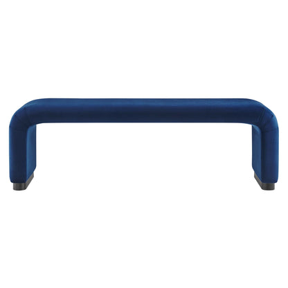 Koda Performance Velvet Waterfall Long Bench