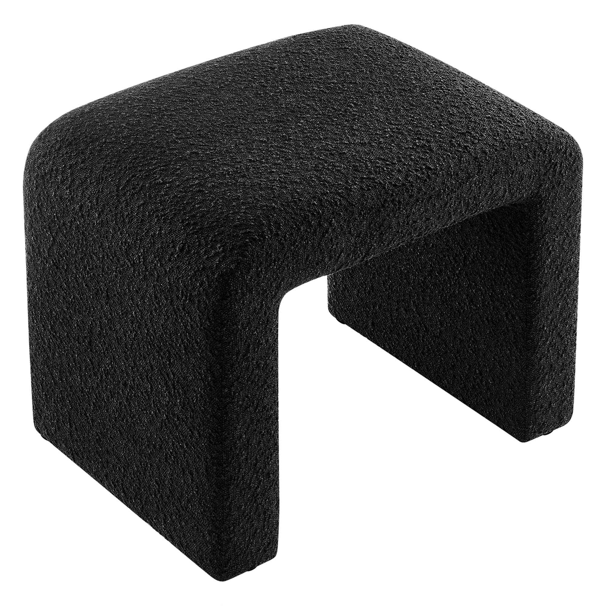 Simba Boucle Fabric Waterfall Stool