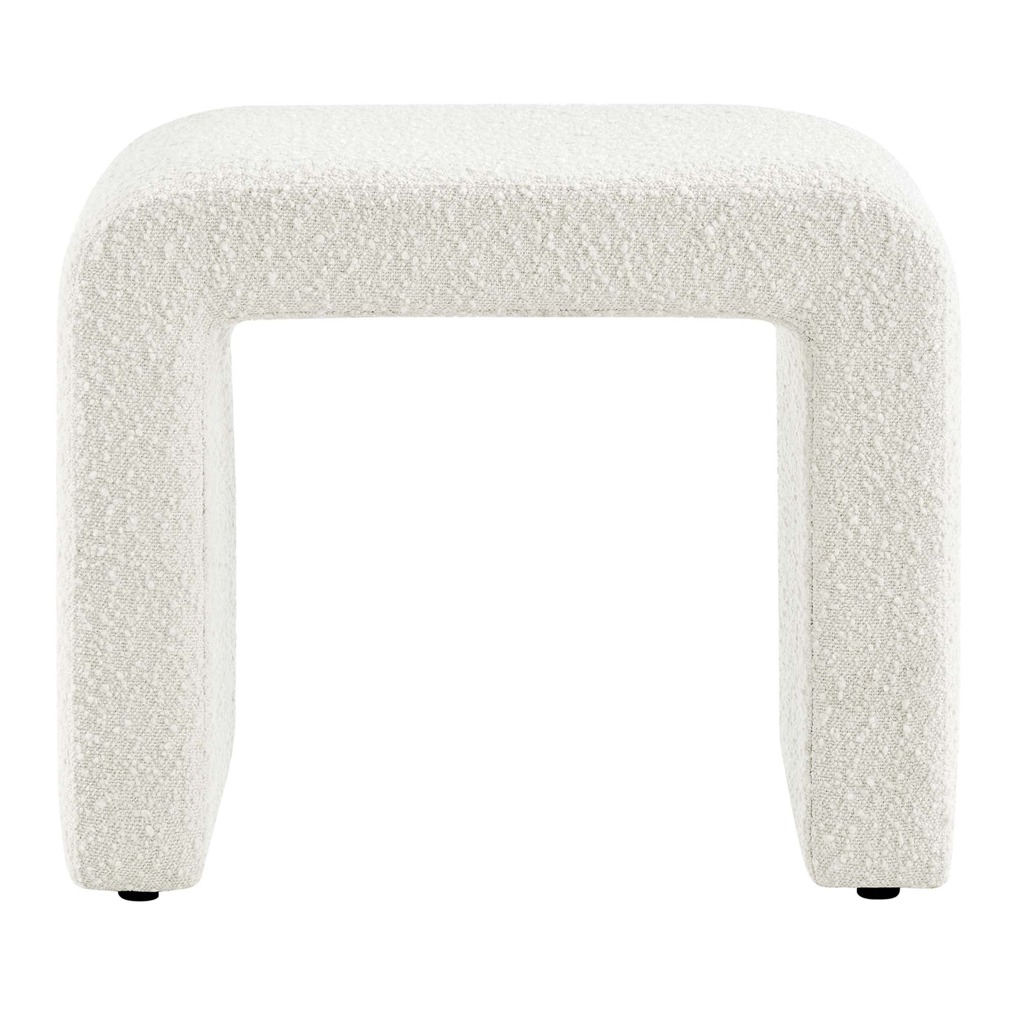 Simba Boucle Fabric Waterfall Stool