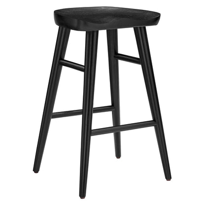 Stetson Backless Wood Counter Stools - Set of 2