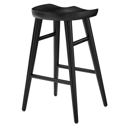 Stetson Backless Wood Counter Stools - Set of 2