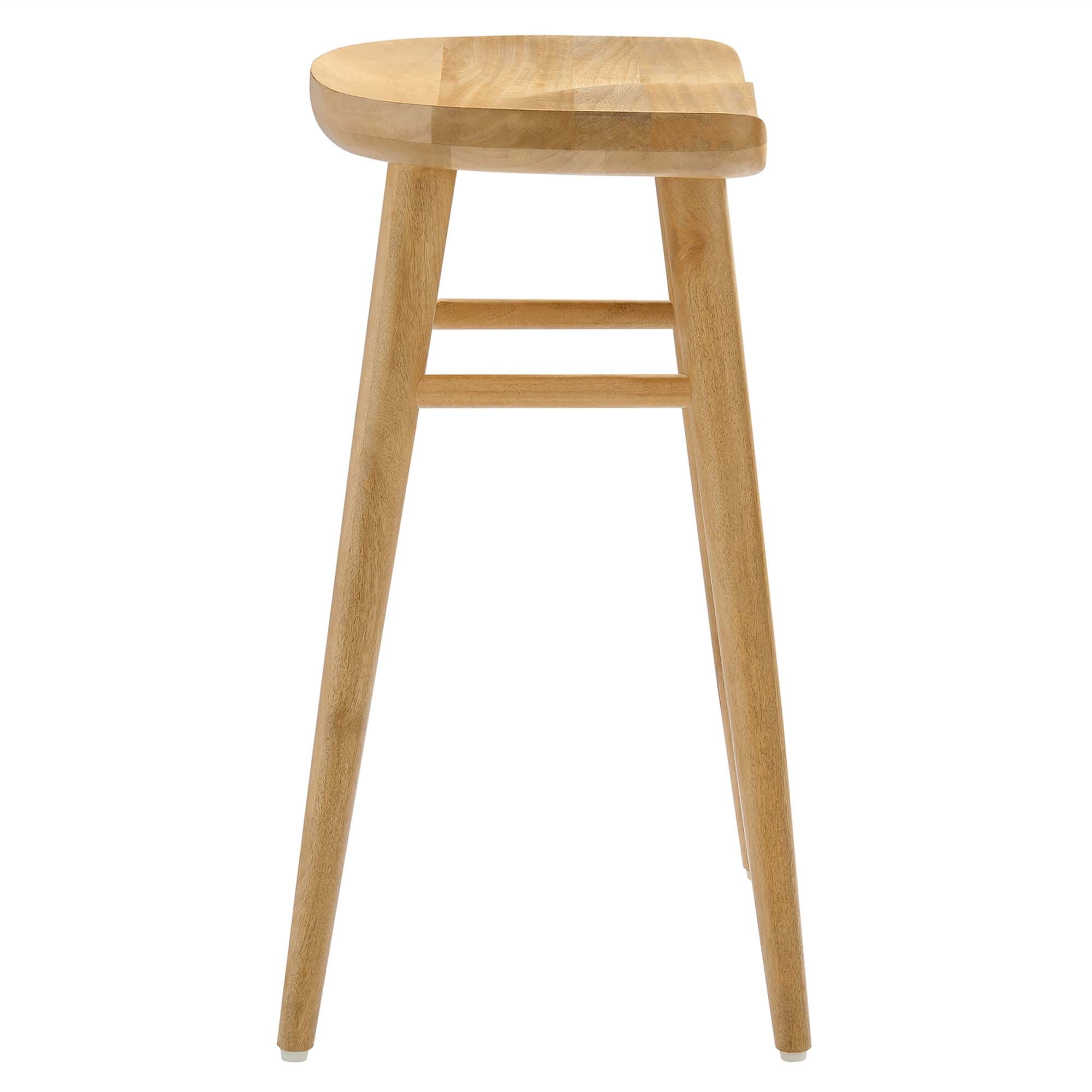 Saville Backless Wood Counter Stools - Set of 2