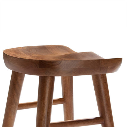 Stetson Backless Wood Counter Stools - Set of 2