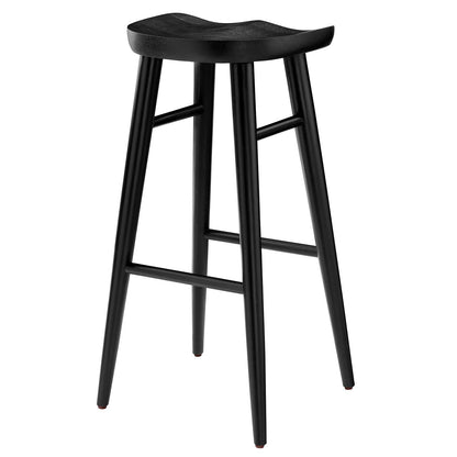 Stetson Backless Wood Bar Stools - Set of 2