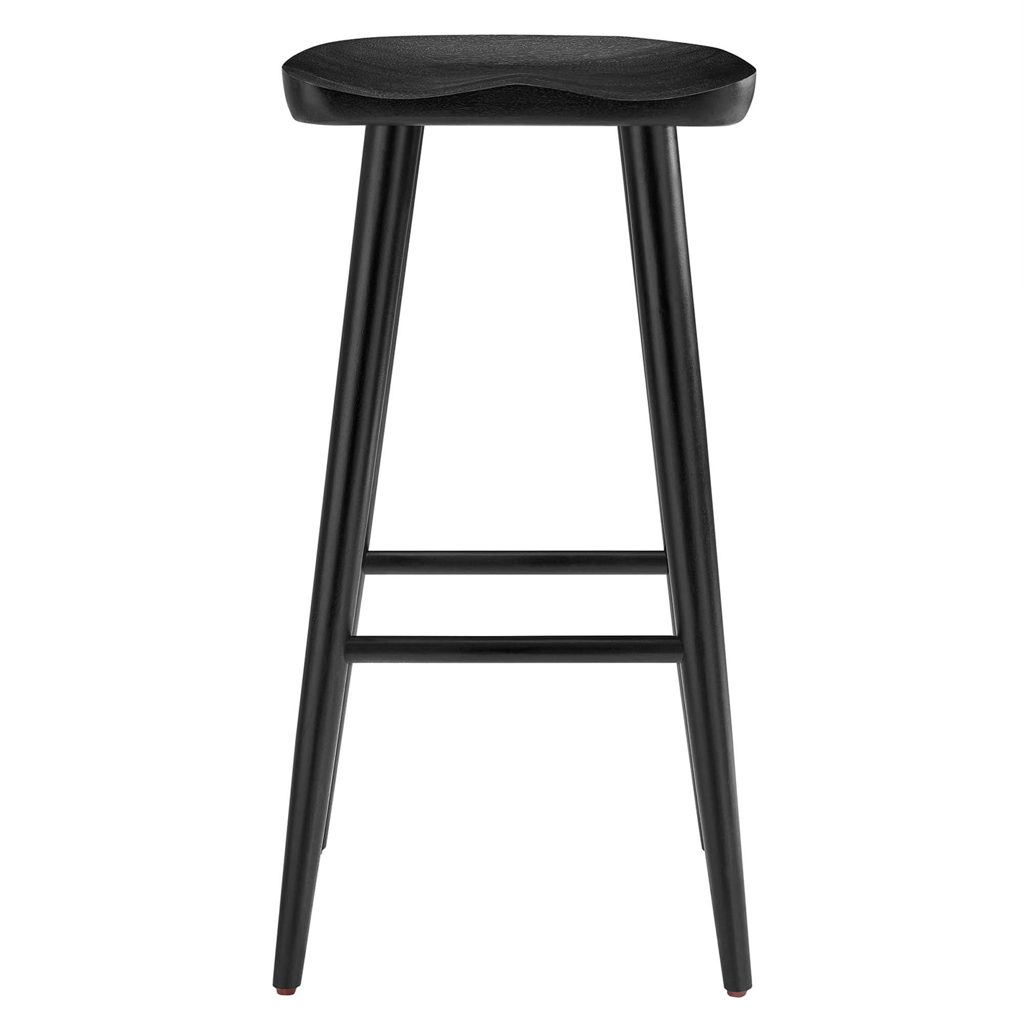 Saville Backless Wood Bar Stools - Set of 2