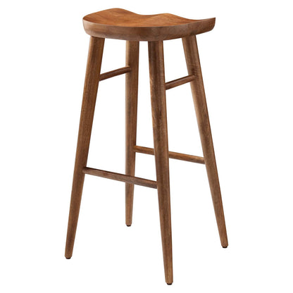 Stetson Backless Wood Bar Stools - Set of 2