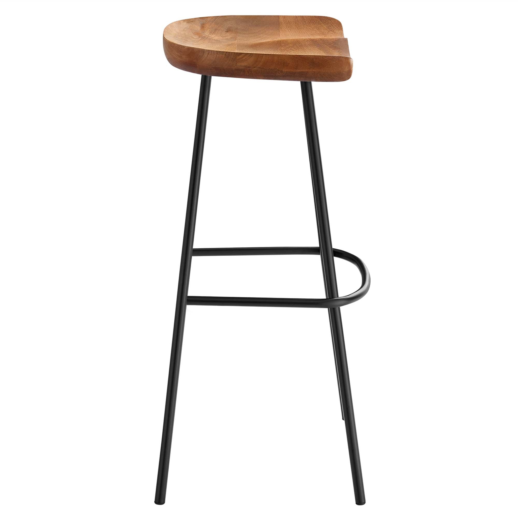 Concord Backless Wood Bar Stools - Set of 2