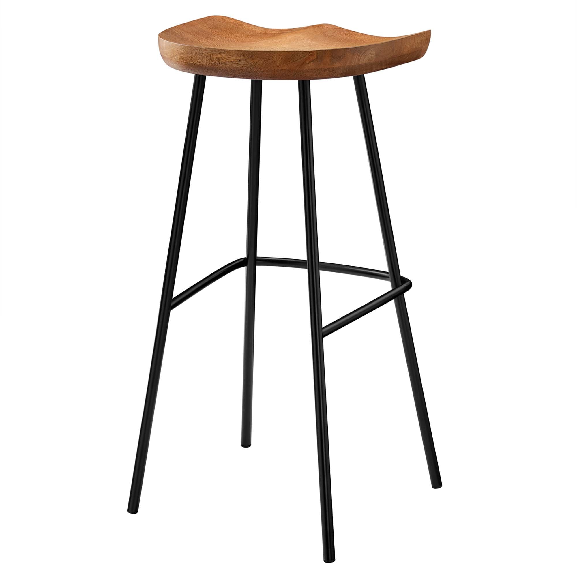 Concord Backless Wood Bar Stools - Set of 2