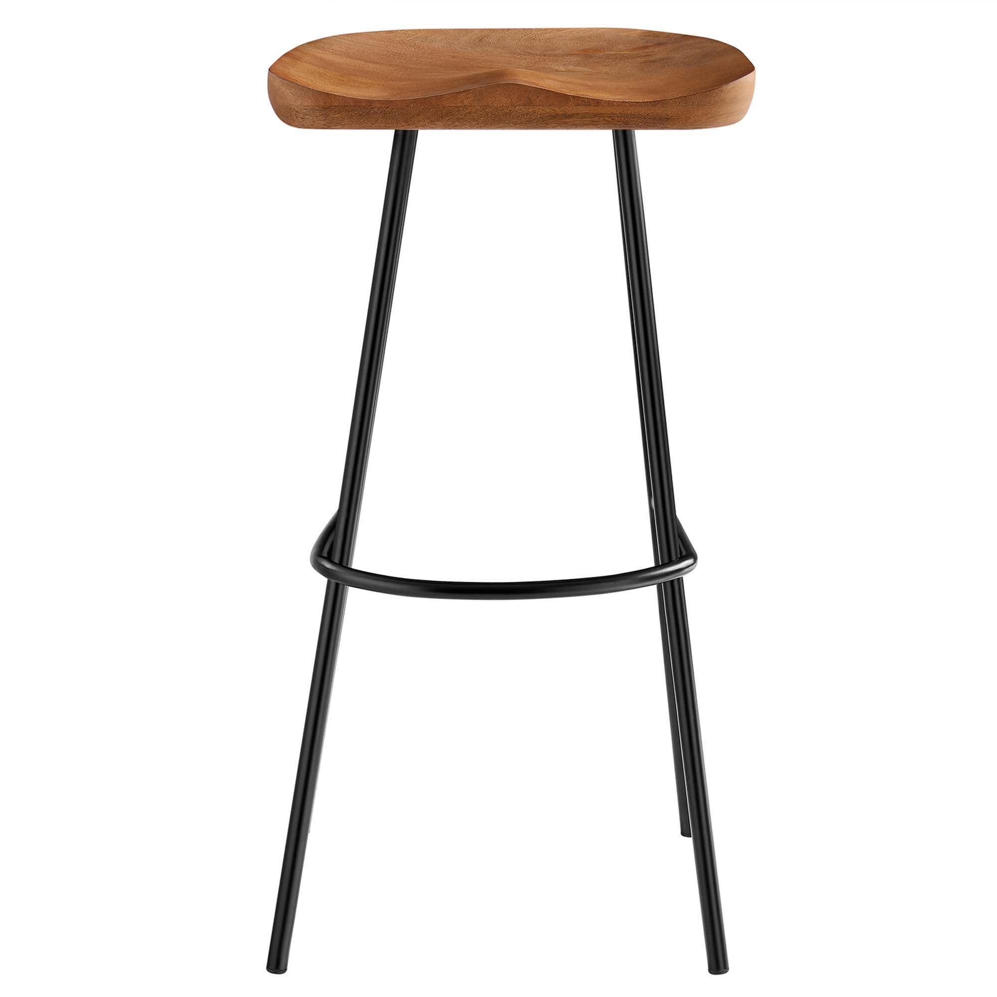 Concord Backless Wood Bar Stools - Set of 2