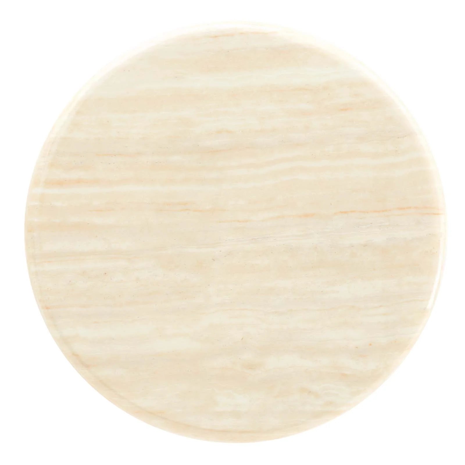 Tulip Style 20" Round Artificial Travertine  Side Table