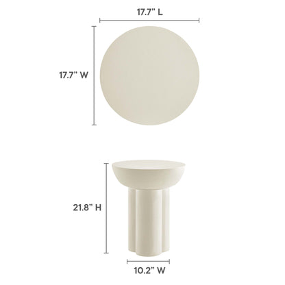 Caspian Round Concrete Side Table