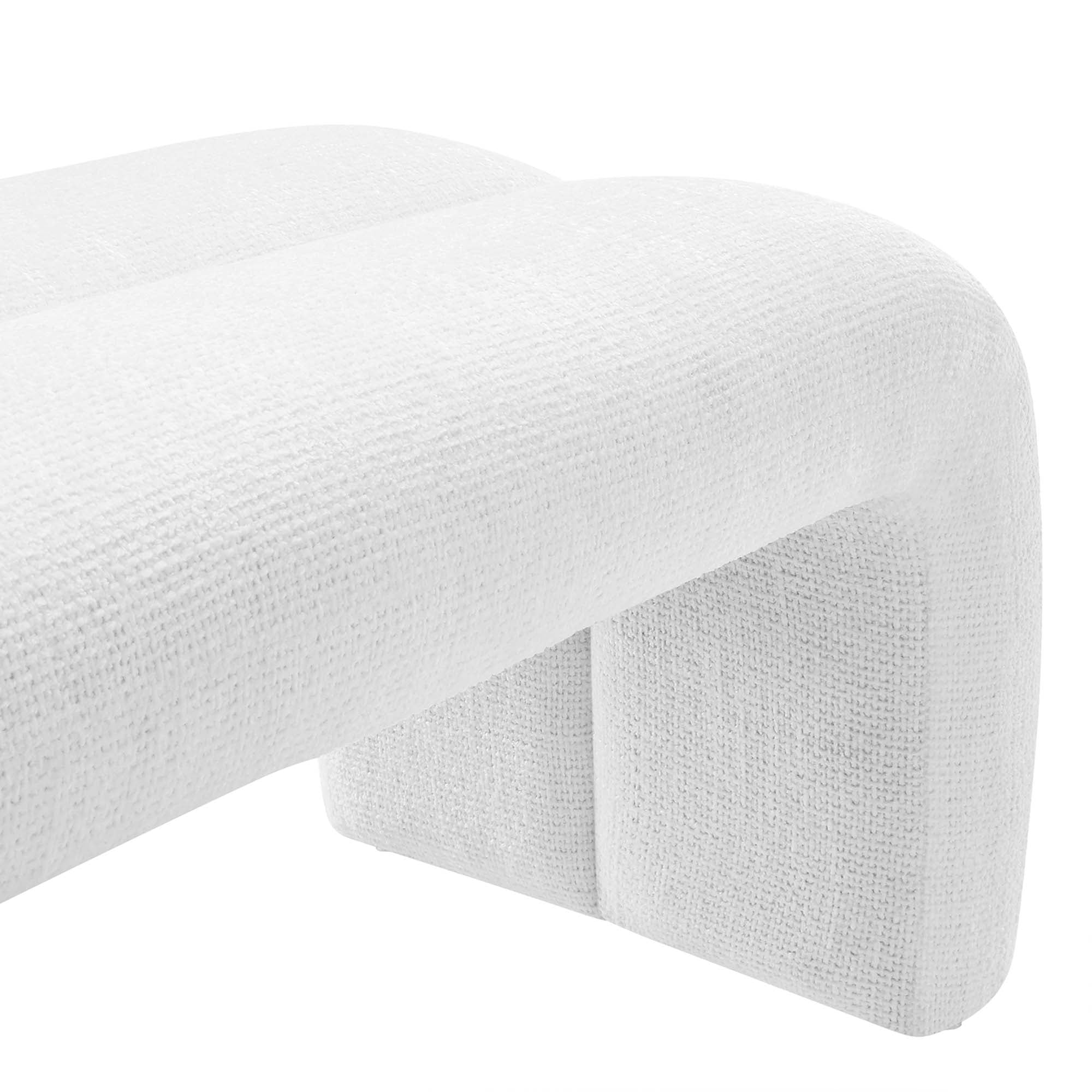 Dax 50.5" Chenille Upholstered Accent Bench