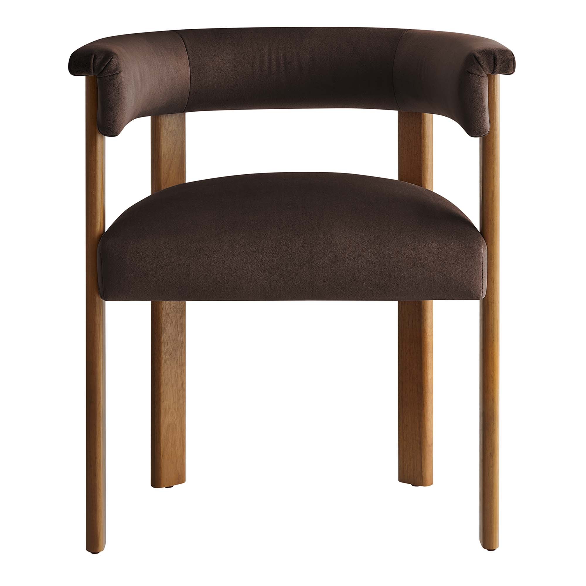 Imogen Performance Velvet Barrel Dining Chairs - Set of 2