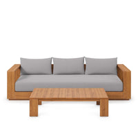Nelli 2-Piece Outdoor Patio Sofa and Coffee Table Set