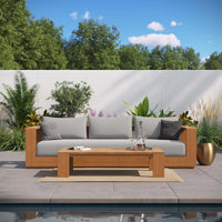 Nelli 2-Piece Outdoor Patio Sofa and Coffee Table Set