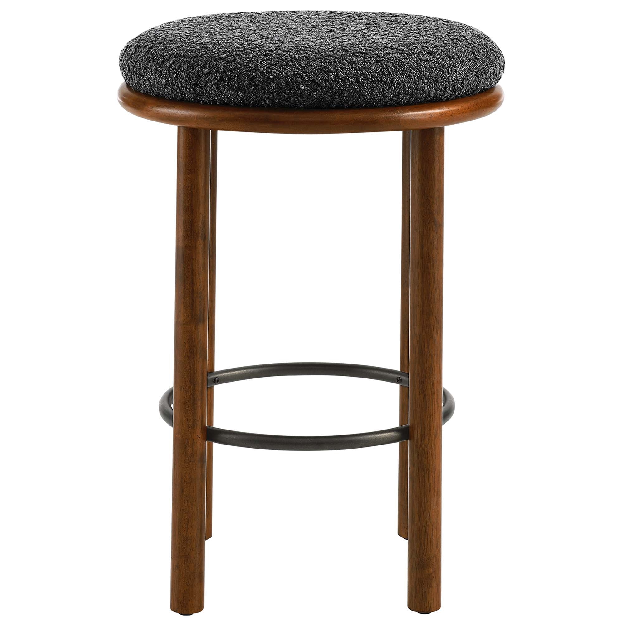 Fable Boucle Fabric Counter Stools - Set of 2