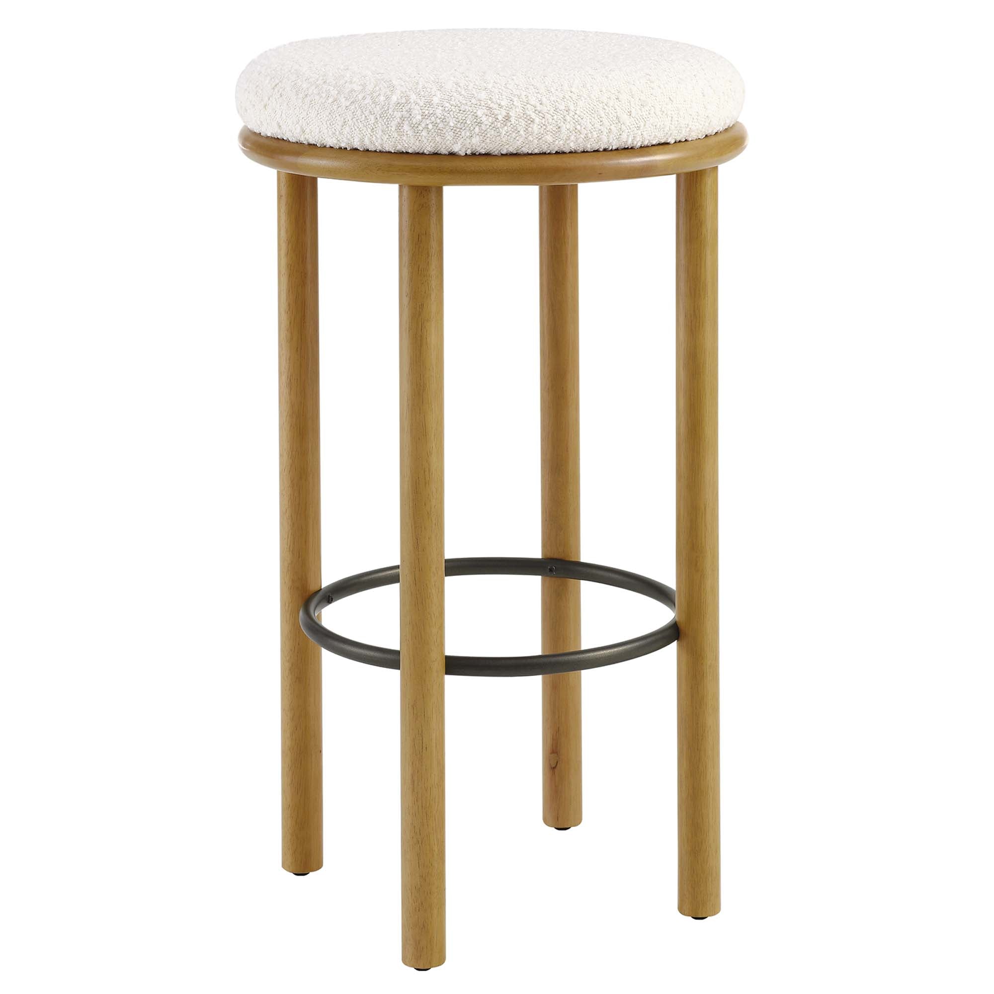 Fable Boucle Fabric Bar Stools - Set of 2