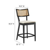 Everly Wood Counter Stools - Set of 2