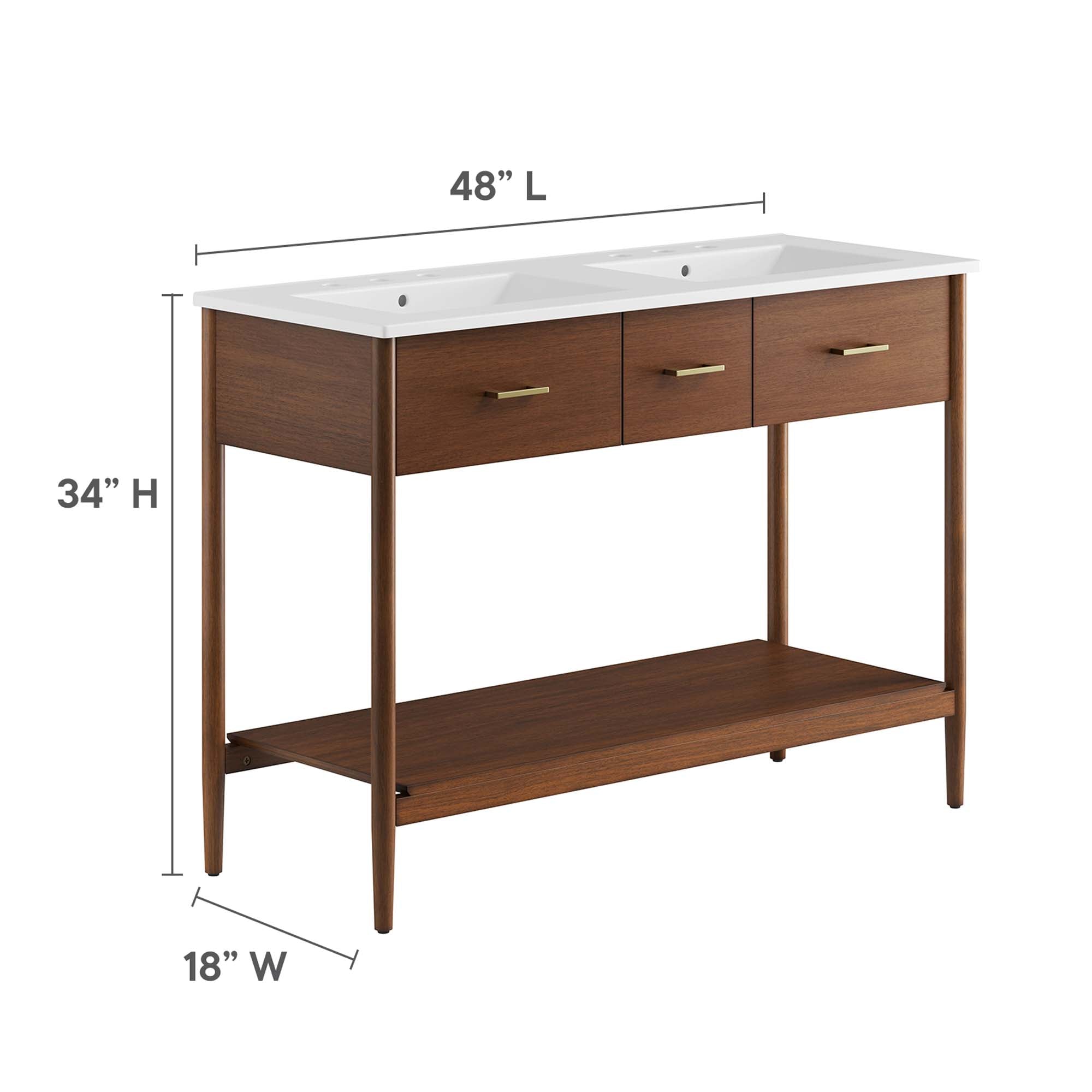 Zaire 48" Double Sink Bathroom Vanity