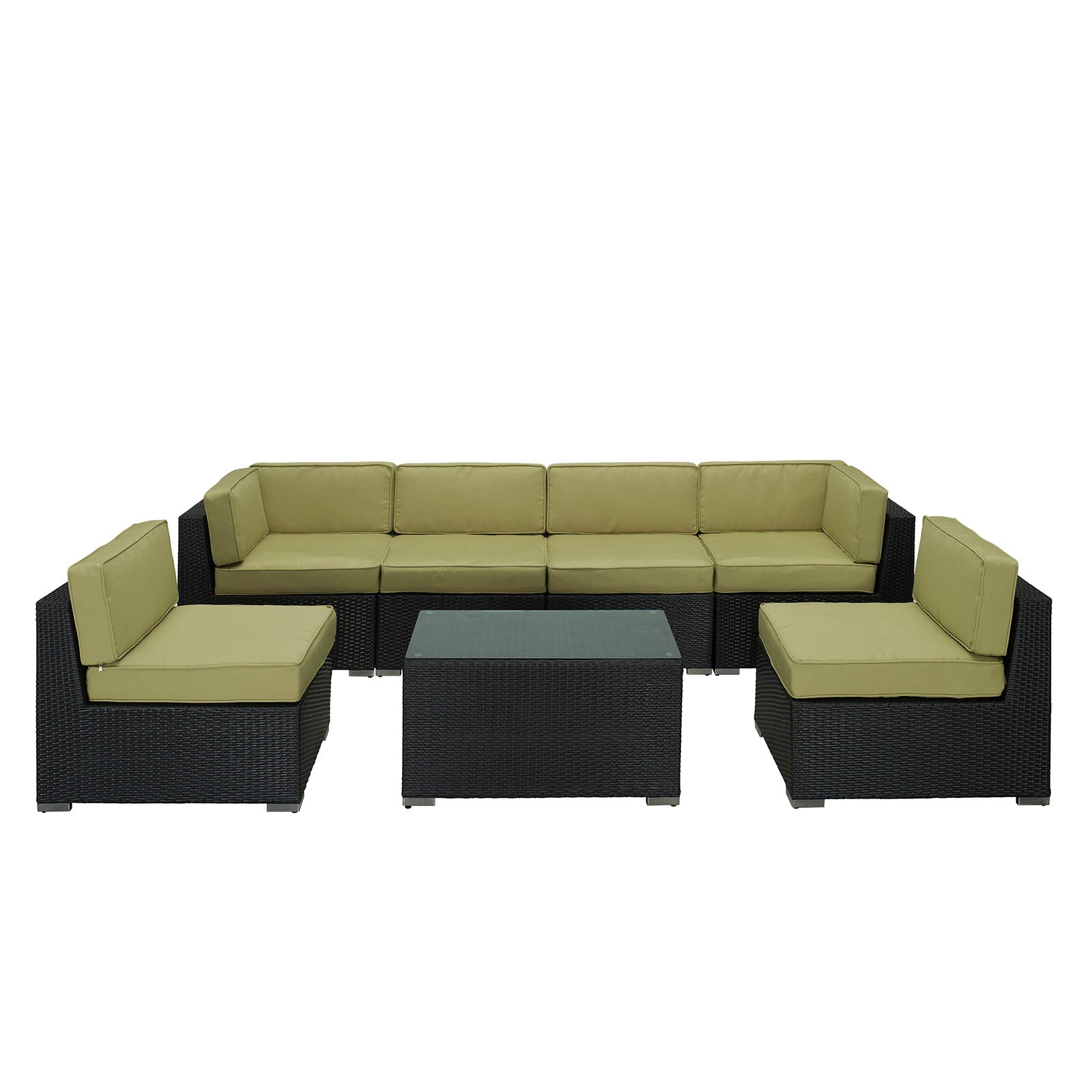 Aero 7 Piece Outdoor Patio Sectional Set