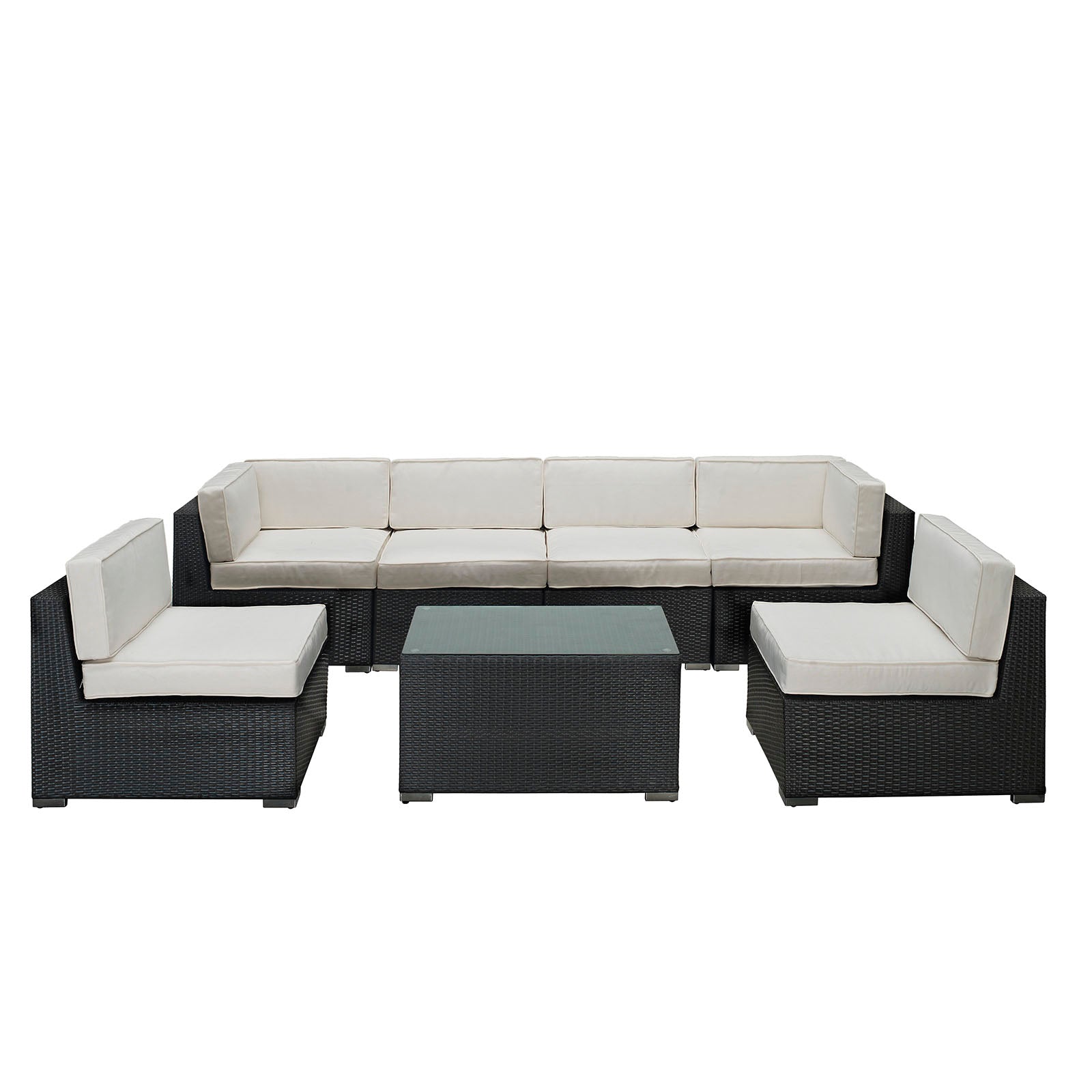 Aero 7 Piece Outdoor Patio Sectional Set