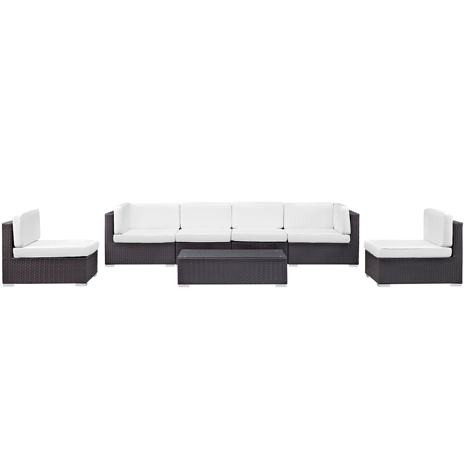 Aero 7 Piece Outdoor Patio Sectional Set