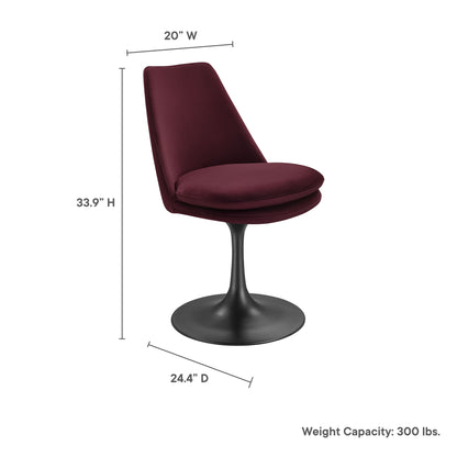 Tulip Style Swivel Dining Chair