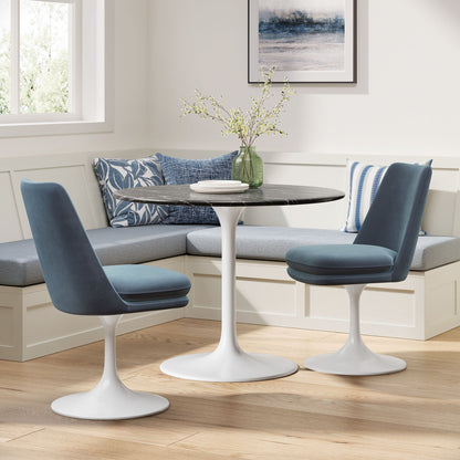 Tulip Style Swivel Dining Chair