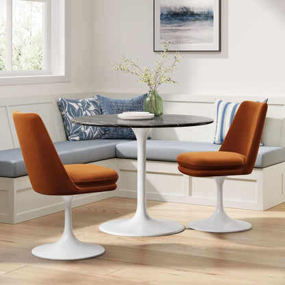 Tulip Style Swivel Dining Chair