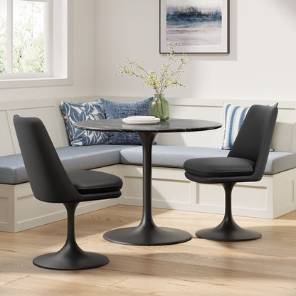 Tulip Style Swivel Dining Chair