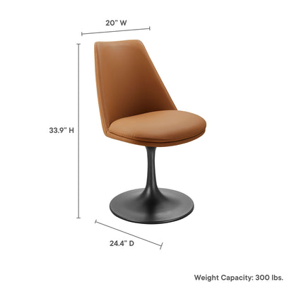 Tulip Style Swivel Dining Chair