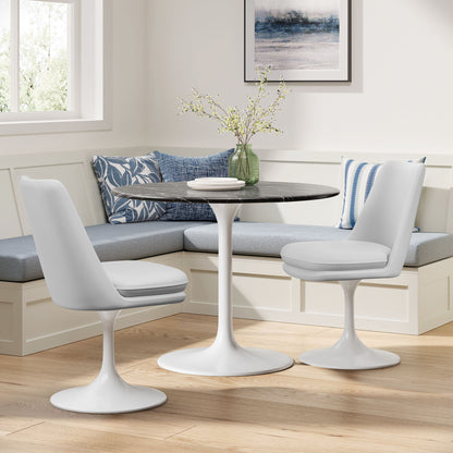 Tulip Style Swivel Dining Chair