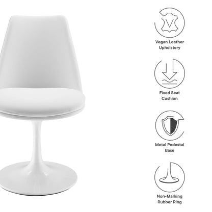 Tulip Style Swivel Dining Chair